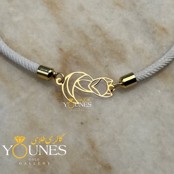 تصویر دوم دستبند روباه طلا لیزری